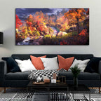 Autumn Season Nature's Scenery Wall Painting DECORMANTRA