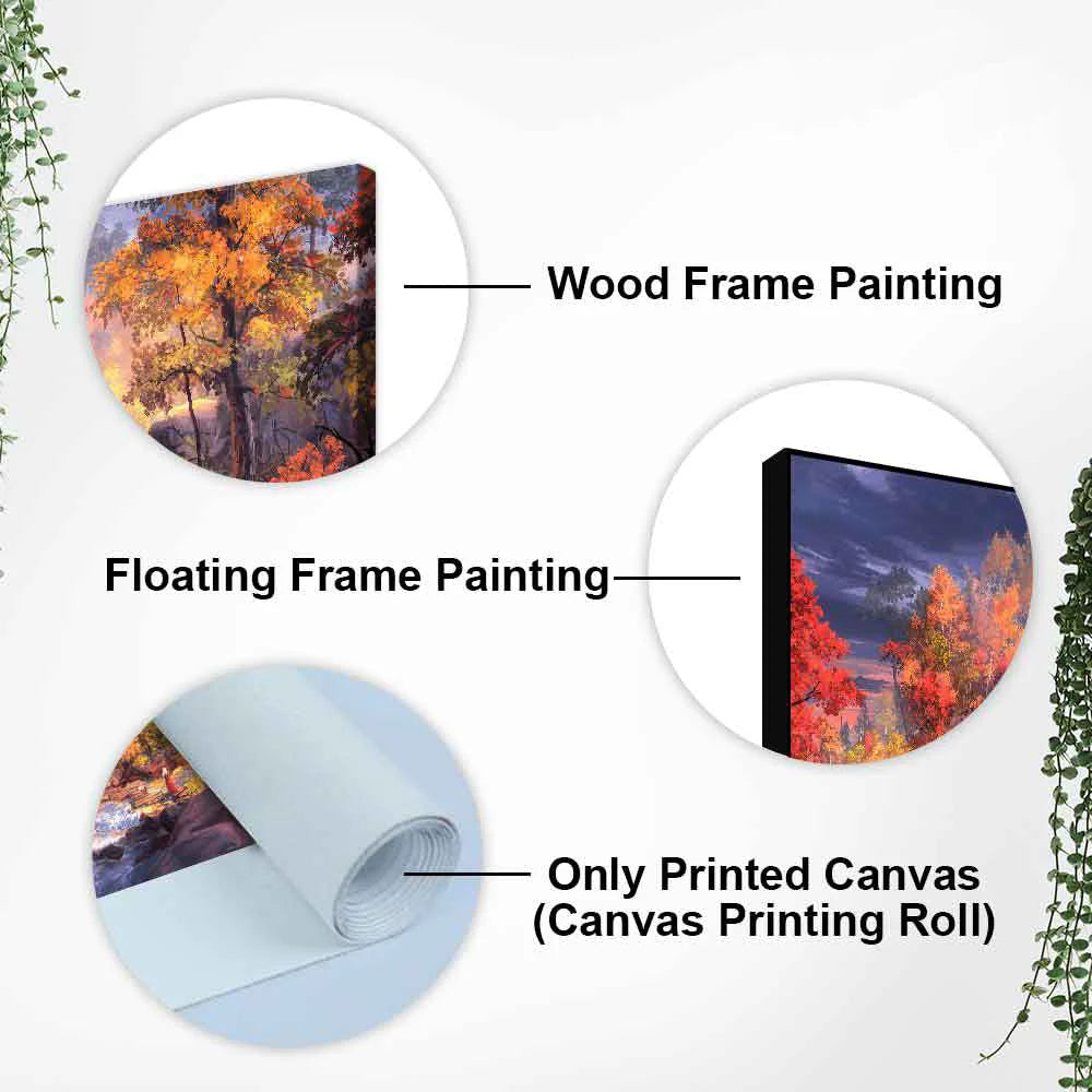 Autumn Season Nature's Scenery Wall Painting DECORMANTRA