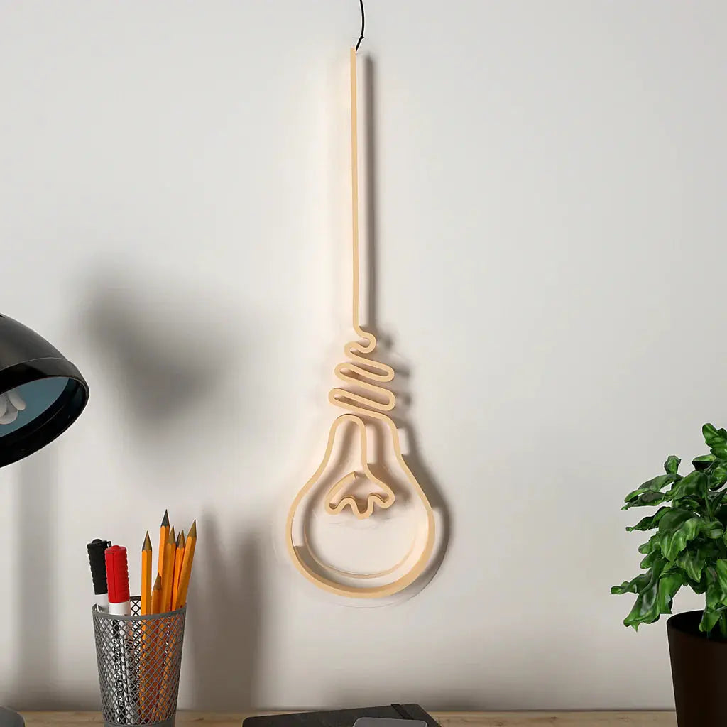 Hanging Bulb Design Neon LED Light DECORMANTRA