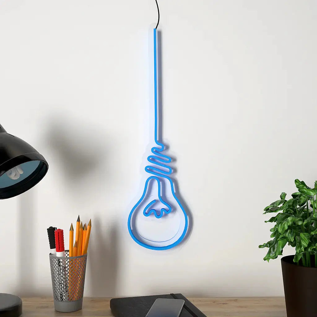 Hanging Bulb Design Neon LED Light DECORMANTRA