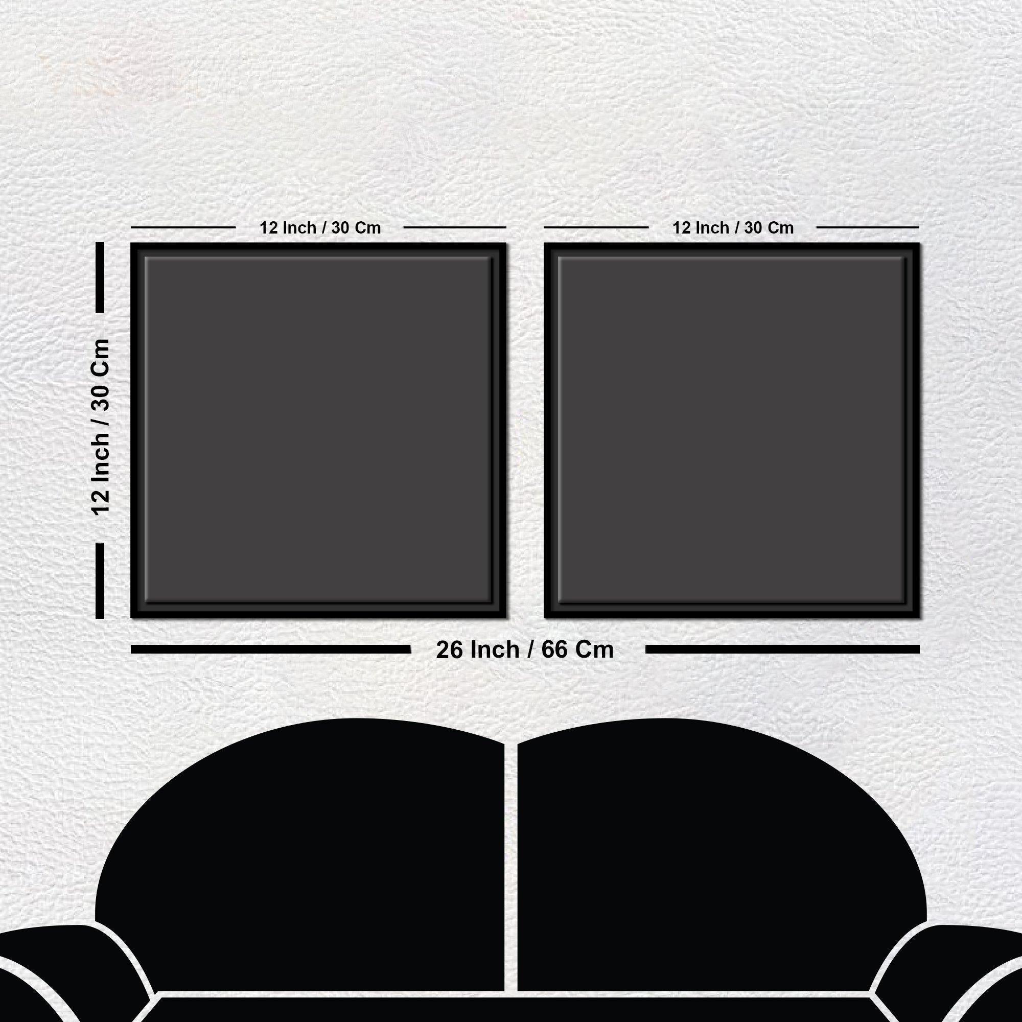 Lily Flower Canvas Wall Painting of 2 Pieces Floating Frame - Decor Mantra 