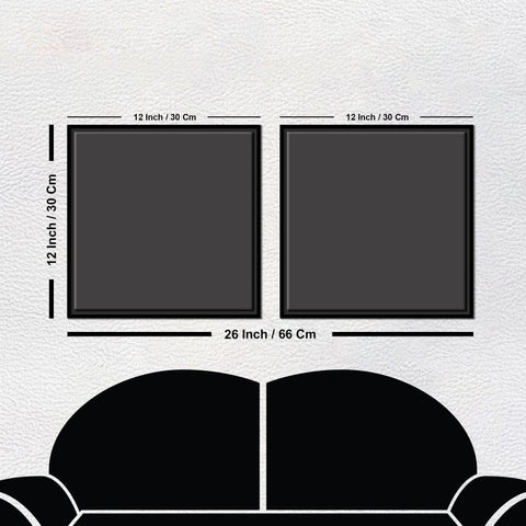 Lily Flower Canvas Wall Painting of 2 Pieces Floating Frame - Decor Mantra 