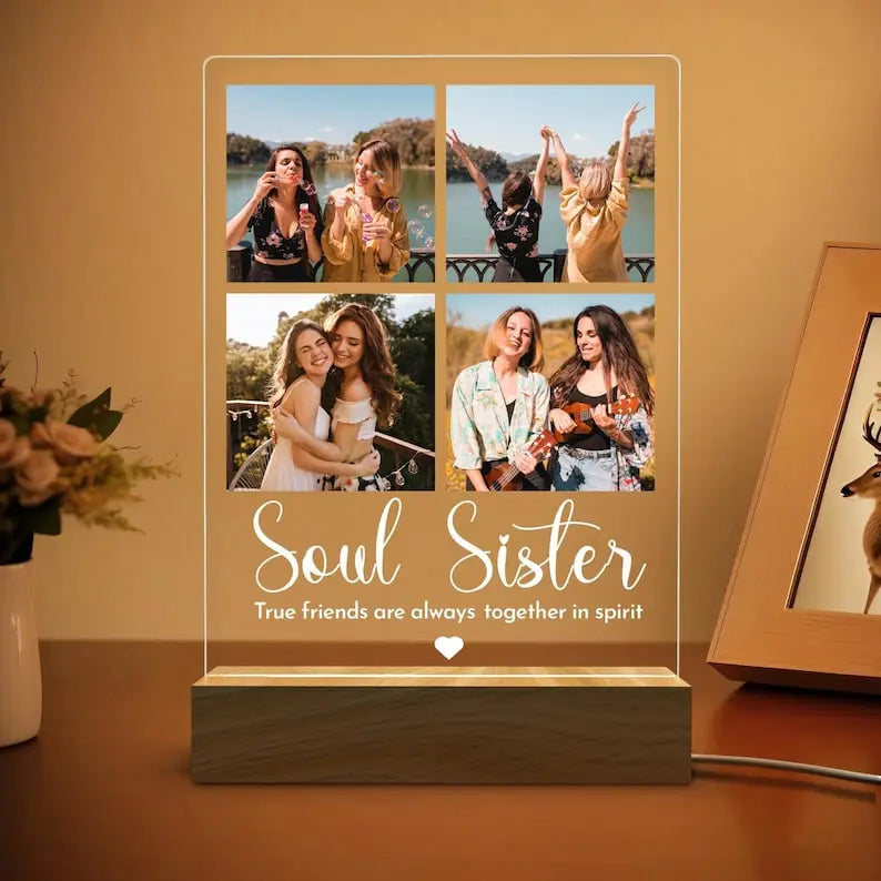 Custom Photo Night Light Gifts for Friends, Custom Frame Gift for Her, Gift for Him, Personalized Sign Christmas Gift, Personalized Gifts - Harshita Craft