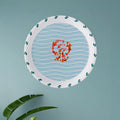 Sea-Inspired geometry fish Abstract Art Collection Porcelain Wall Plate - Harshita Craft