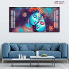Divine Aura Radha Krishna Acrylic Premium Painting Decor Mantra