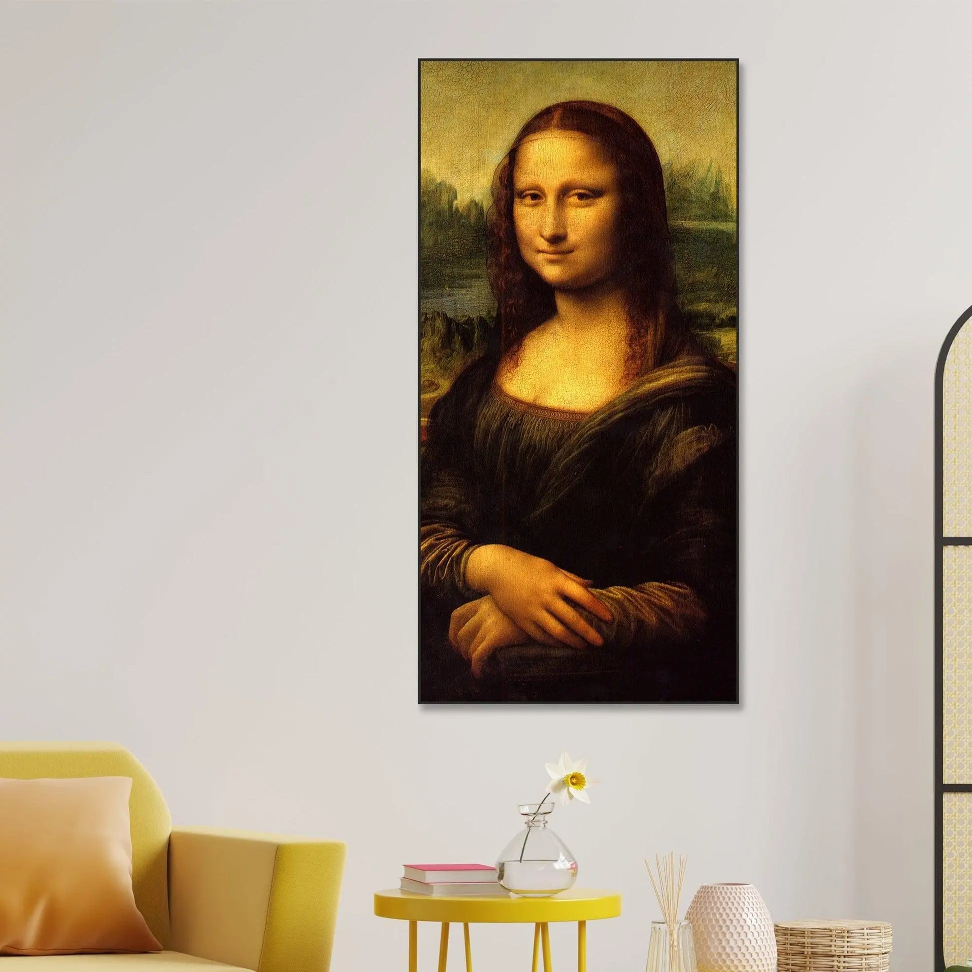 The Mona Lisa Portrait Floating Canvas Wall Art - Decor Mantra 