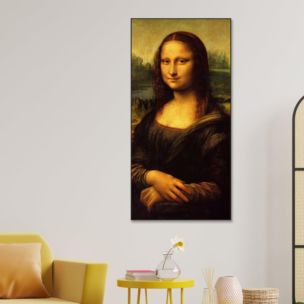 The Mona Lisa Portrait Floating Canvas Wall Art - Decor Mantra 