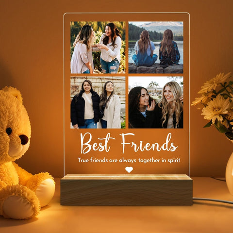 Custom Photo Night Light Gifts for Friends, Custom Frame Gift for Her, Gift for Him, Personalized Sign Christmas Gift, Personalized Gifts