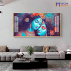 Divine Aura Radha Krishna Acrylic Premium Painting Decor Mantra