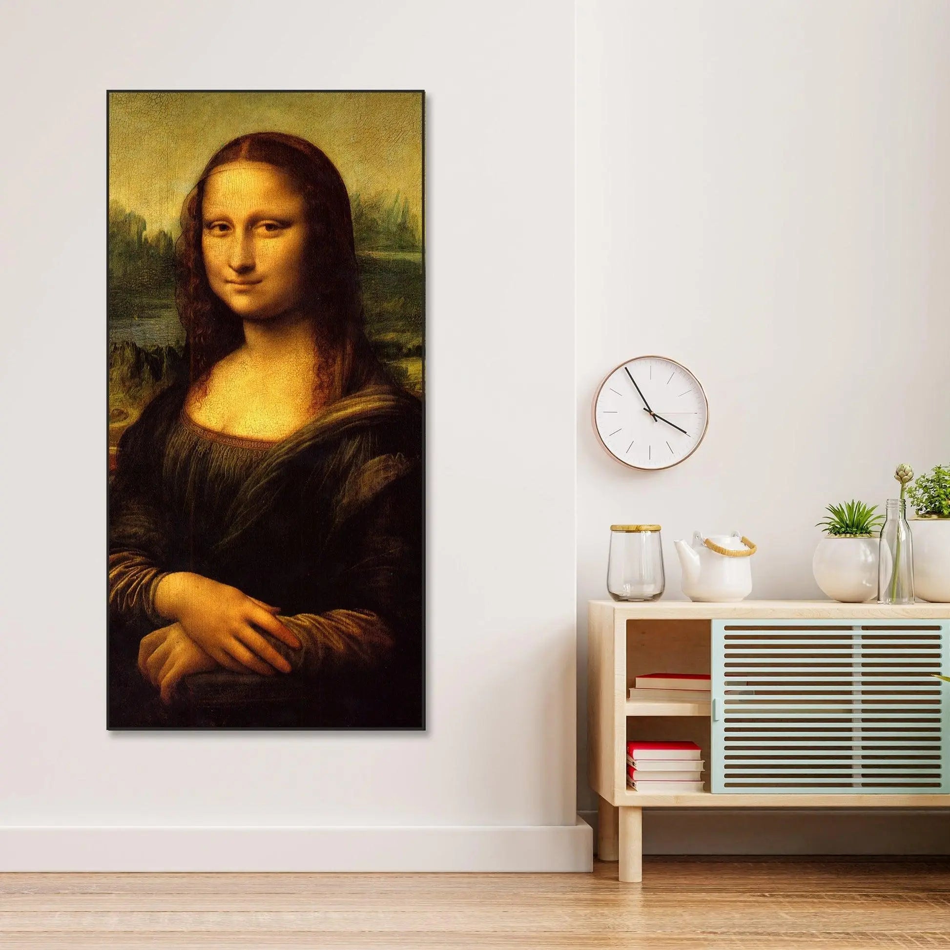 The Mona Lisa Portrait Floating Canvas Wall Art - Decor Mantra 