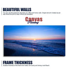 Sunset Sea Horizon Premium Canvas Wall Painting Decor Mantra