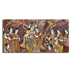 Radha Krishna Rasleela Canvas Wall Painting - Decor Mantra 
