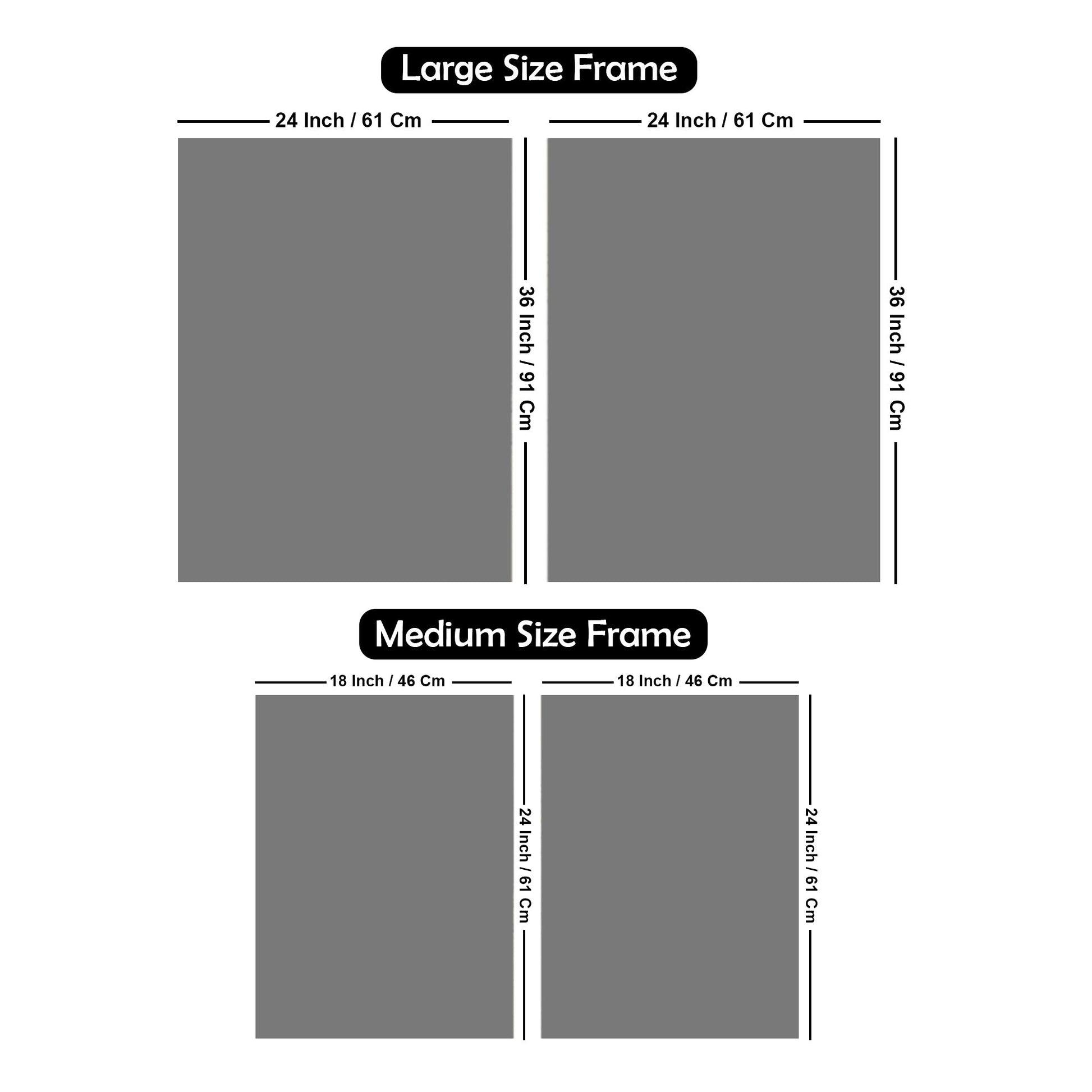 Premium Triangle Pattern Shapes Acrylic Floating Wall Painting Set Of 2 - Decor Mantra 