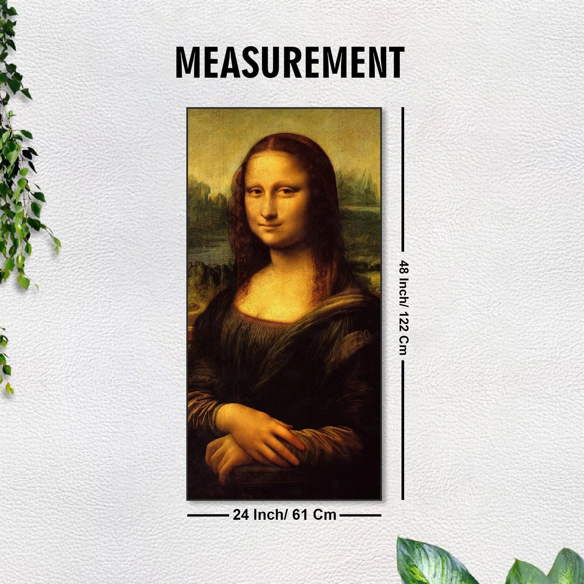 The Mona Lisa Portrait Floating Canvas Wall Art - Decor Mantra 