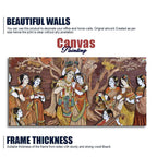Radha Krishna Rasleela Canvas Wall Painting - Decor Mantra 