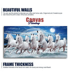 Seven Running Horses Wall Painting in Water - Harshita Craft