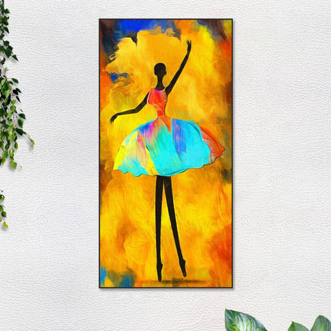 Ballerina Floating Canvas Wall Painting - Decor Mantra 