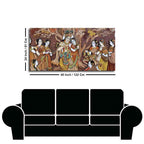 Radha Krishna Rasleela Canvas Wall Painting - Decor Mantra 