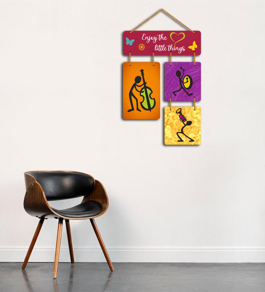 Enjoy The Little Things Decorative Wall Art Mdf Wooden Wall Hanger For Living Room | Bedroom | Home Decor | Office | Gifts | Quotes Item | Wall Hanging For Home Decoration (Wh_6503N) - Decor Mantra 