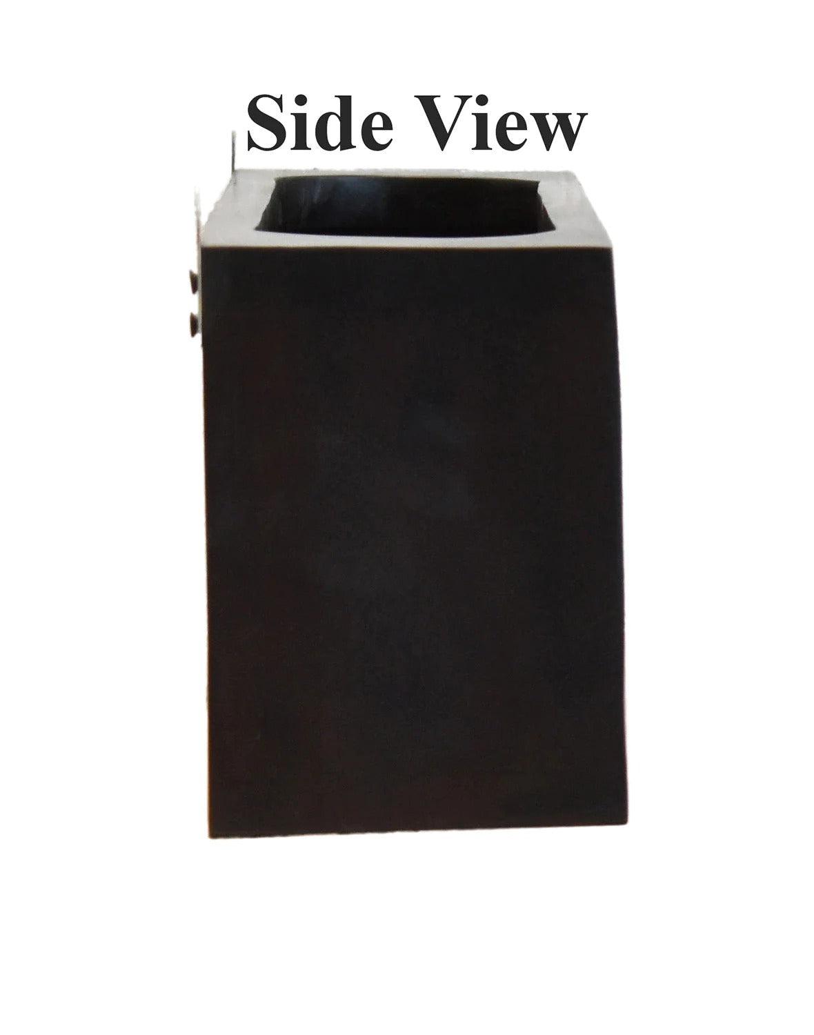 Premium Dark Color Walnut Wood Wall Mounted Mini Bar Shelf - Decor Mantra 