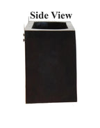 Premium Dark Color Walnut Wood Wall Mounted Mini Bar Shelf - Decor Mantra 