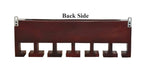 Premium Dark Red Mahagony Wood Wall Mounted Mini Bar Shelf - Decor Mantra 