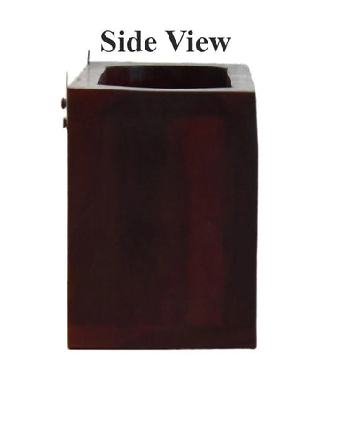 Premium Dark Red Mahagony Wood Wall Mounted Mini Bar Shelf - Decor Mantra 