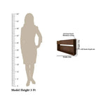 Designer Modish Look Backlit MDF Mini Bar Shelf in Walnut Finish - Decor Mantra 