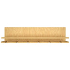 Aesthetic Backlit Look MDF Wooden Mini Bar Shelf in Light Oak Finish - Decor Mantra 