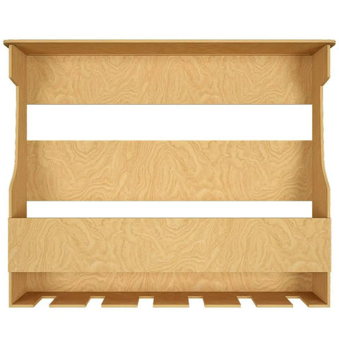 Premium Quality Decorative Backlit MDF Mini Bar Shelf in Light Oak Finish - Decor Mantra 
