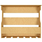 Premium High Quality Backlit Design Bar Wall Shelf / Mini Bar Shelf in Light Oak Finish - Decor Mantra 