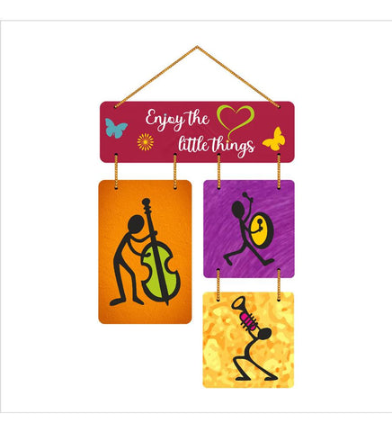 Enjoy The Little Things Decorative Wall Art Mdf Wooden Wall Hanger For Living Room | Bedroom | Home Decor | Office | Gifts | Quotes Item | Wall Hanging For Home Decoration (Wh_6503N) - Decor Mantra 