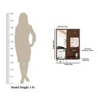 Beautiful "7 In One" Wooden Wall Organiser with Mirror, Key Holder, Coat Hangers, Pin Board, Clock, Calendar Decor Mantra