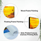 Beautiful Abstract Lake Scenery Wall Painting DECORMANTRA