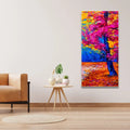 Beautiful Autumn Season Colorful Trees Wall Painting DECORMANTRA