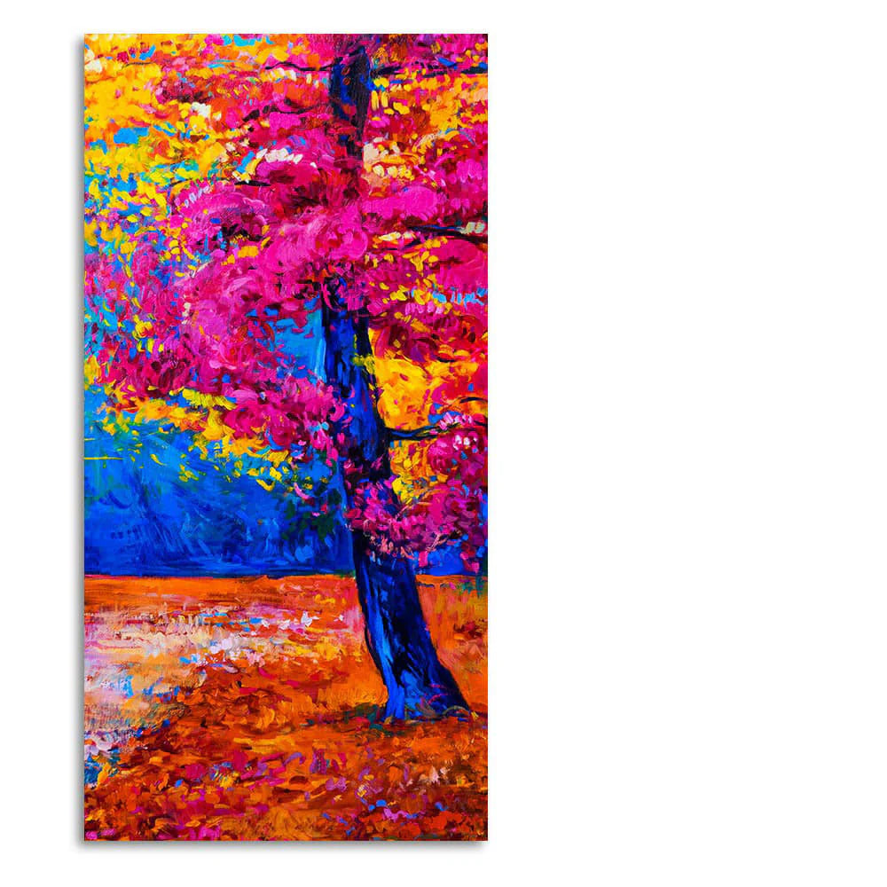Beautiful Autumn Season Colorful Trees Wall Painting DECORMANTRA