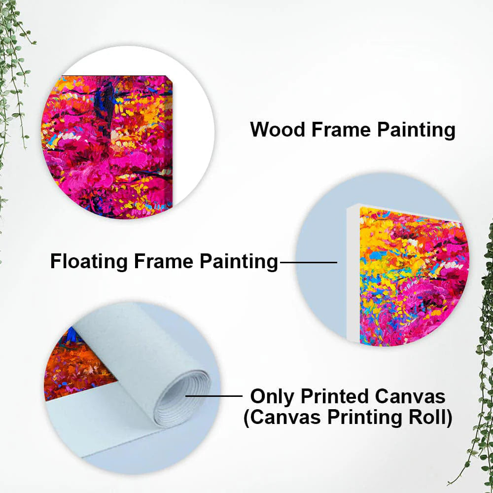 Beautiful Autumn Season Colorful Trees Wall Painting DECORMANTRA