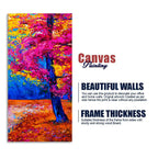 Beautiful Autumn Season Colorful Trees Wall Painting DECORMANTRA
