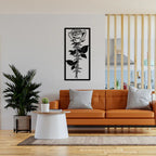 Beautiful Big Rose Metal Wall Art Decor Mantra