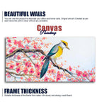Beautiful Bird on Tree Branch Wall Painting DECORMANTRA