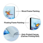 Beautiful Canary Birds on Branch Premium Canvas Wall Painting Decor Mantra