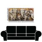 Beautiful Elephant Native Thai style Molding art wall Painting DECORMANTRA