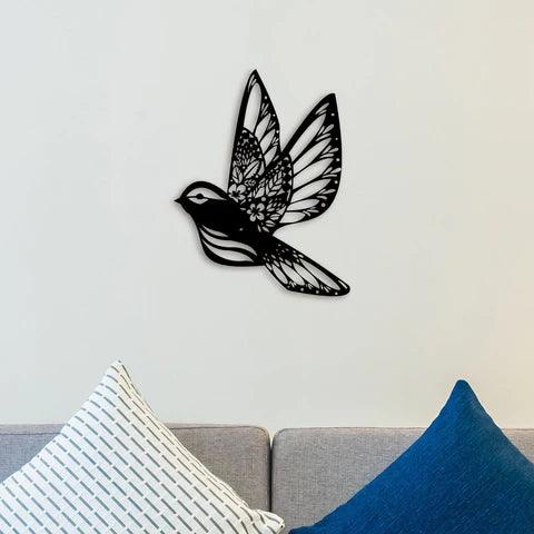 Beautiful Flying Bird Metal Wall Art - Decor Mantra 