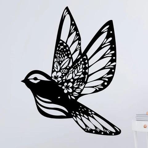 Beautiful Flying Bird Metal Wall Art - Decor Mantra 