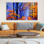 Beautiful Forest Canvas Wall Painting Set of Five DECORMANTRA