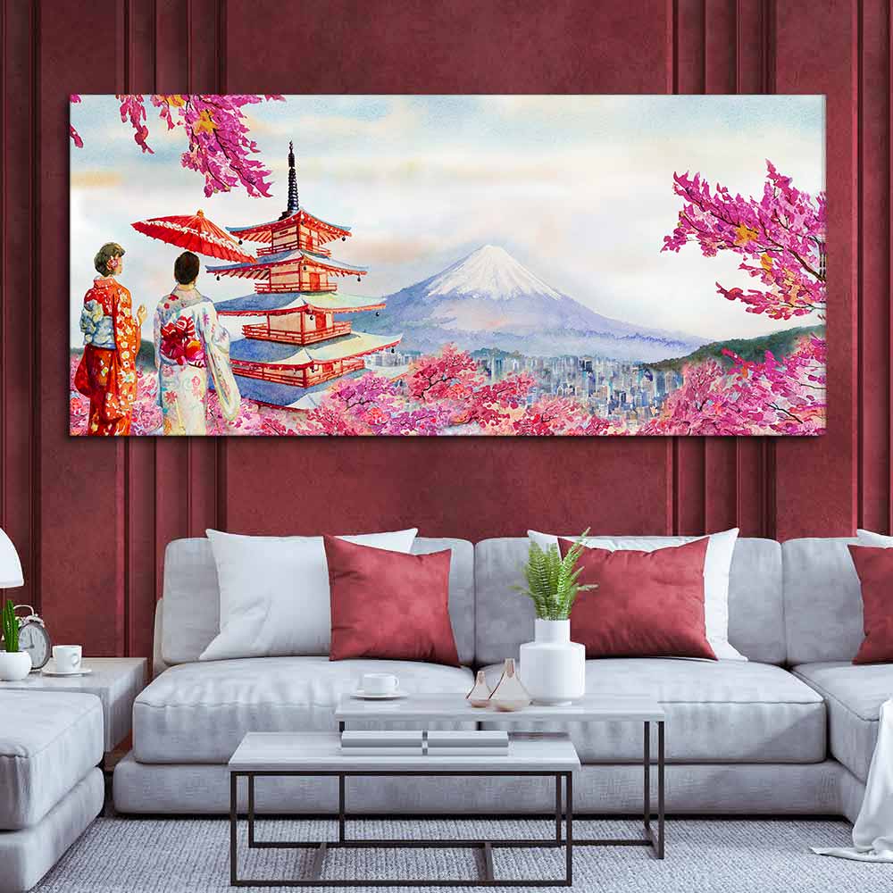 Beautiful Japan Premium Canvas wall Painting DECORMANTRA