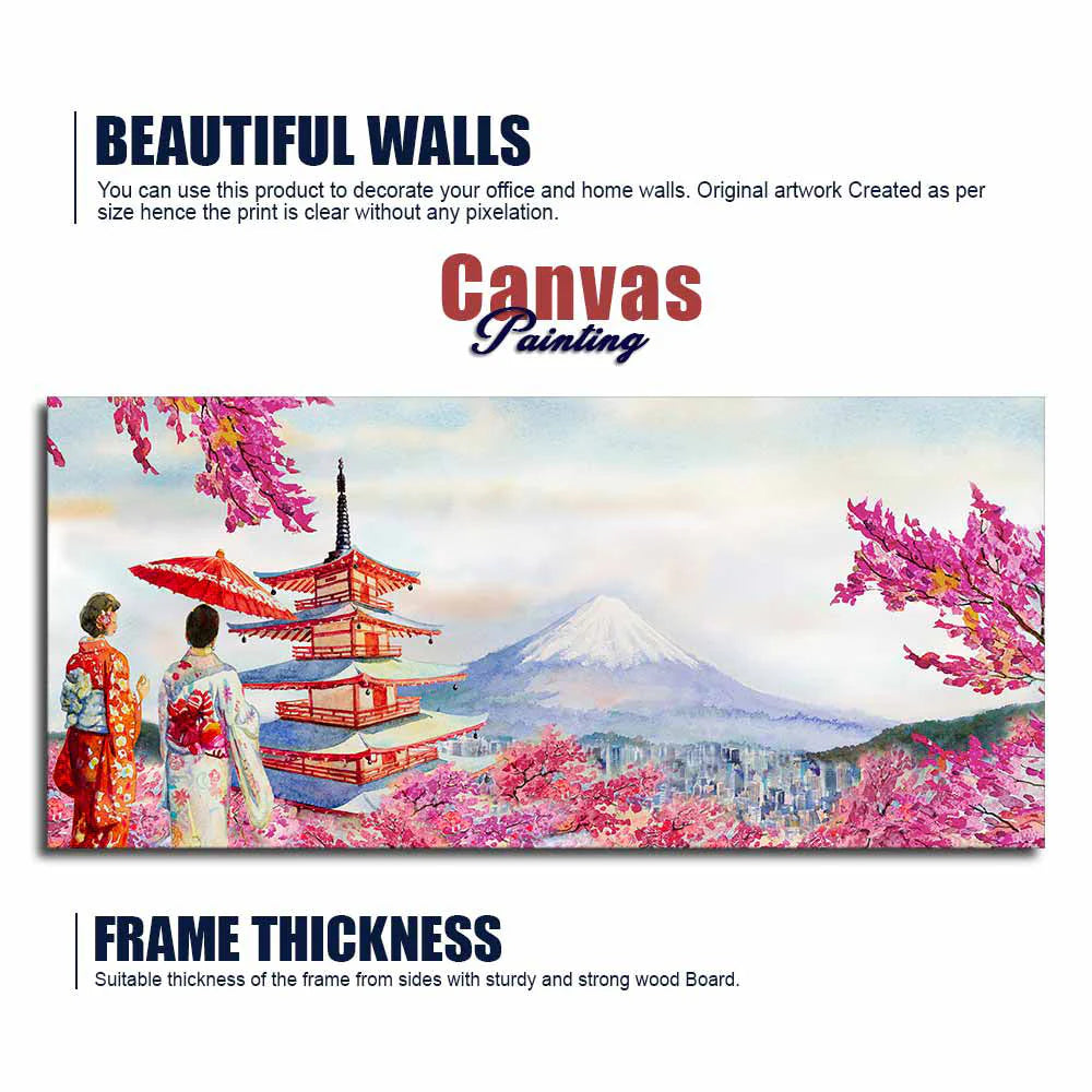 Beautiful Japan Premium Canvas wall Painting DECORMANTRA