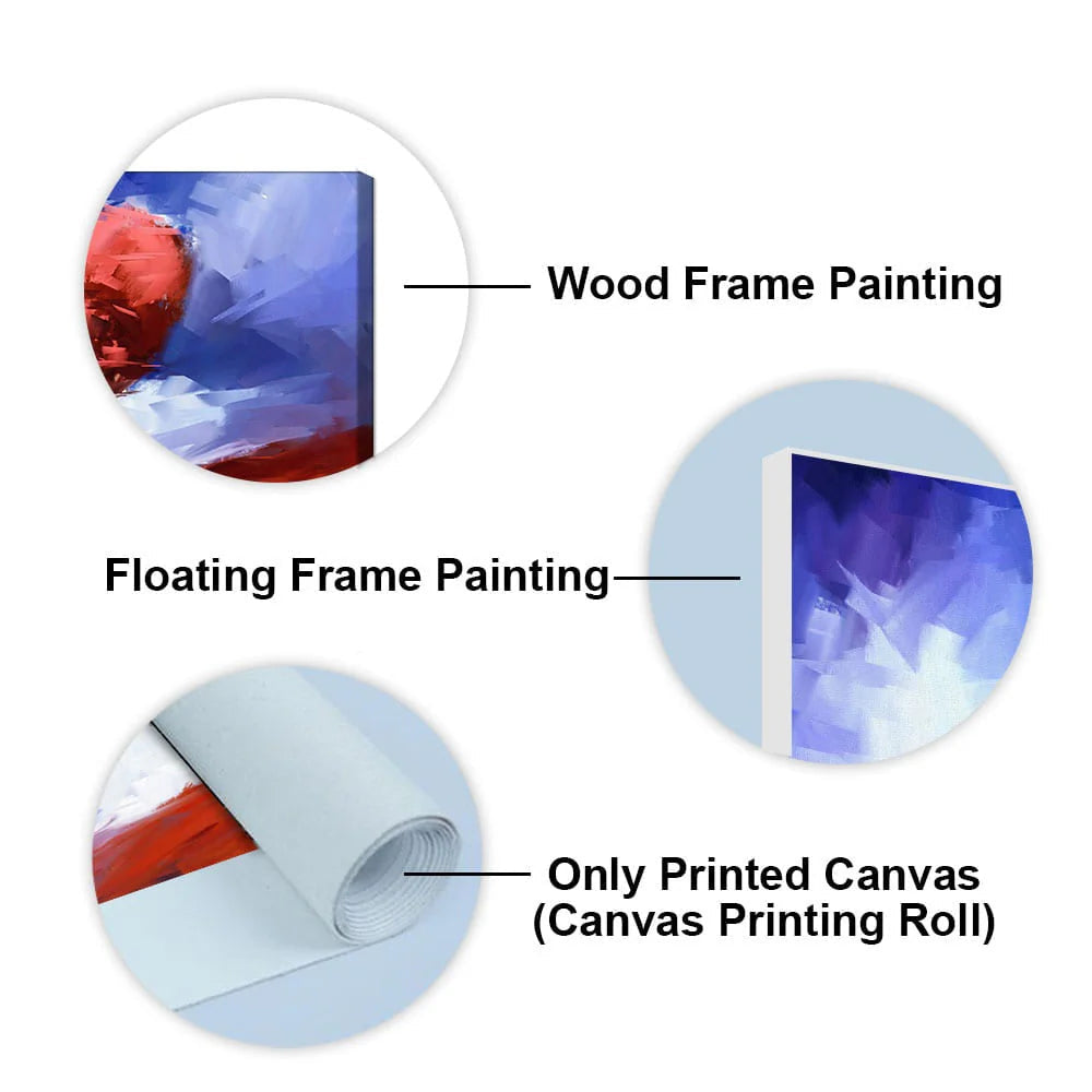 Beautiful Love Tree of Hearts with Couple Canvas Wall Painting DECORMANTRA