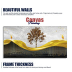 Beautiful Luxury Modern Art of Trees and Deer Premium Wall Painting DECORMANTRA