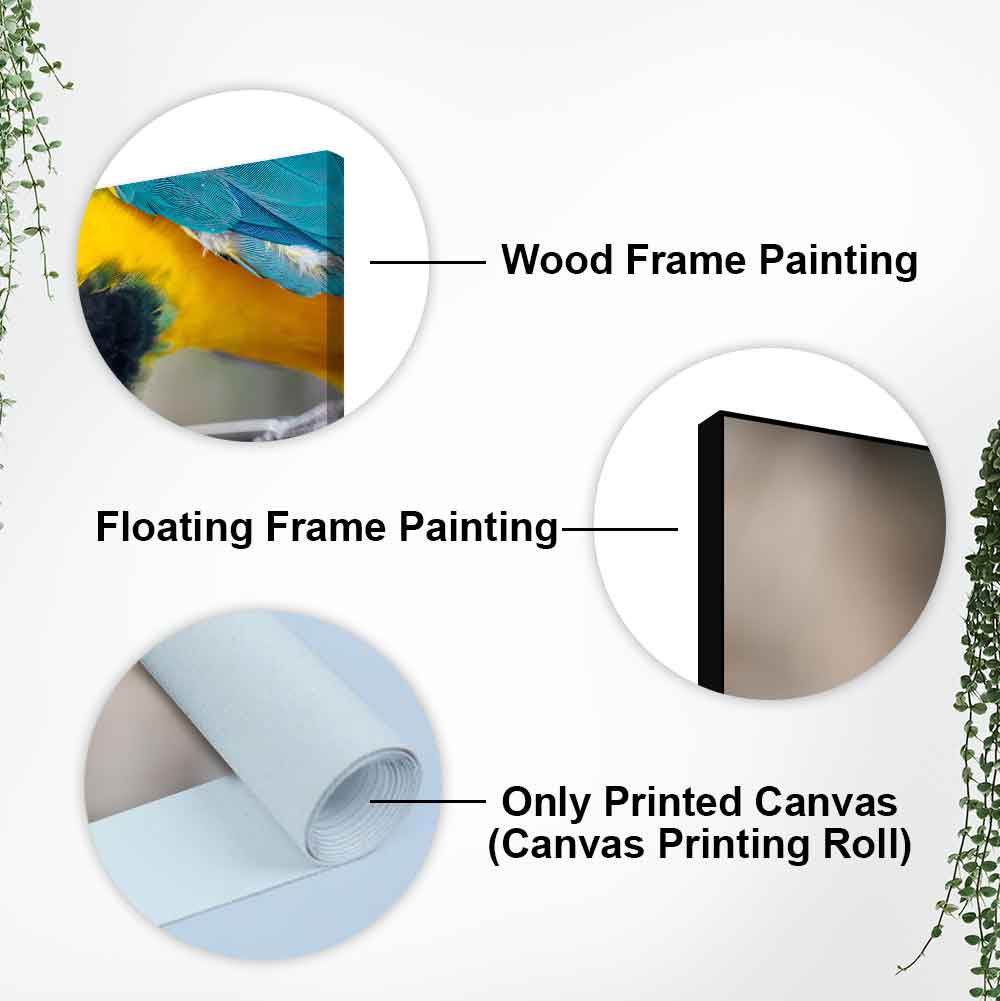 Beautiful Macaw Parrot Canvas Wall Painting Decor Mantra